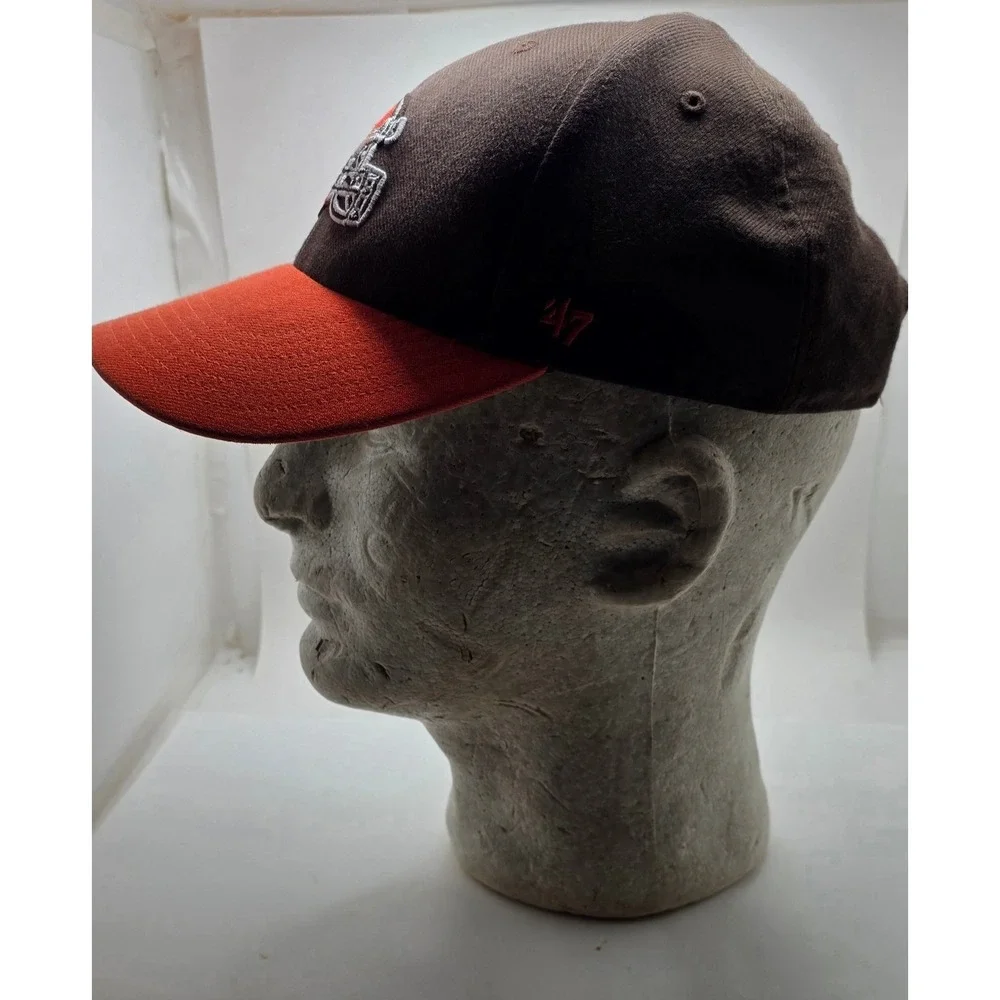47 Brand Cleveland Browns NFL Youth Hat Brown Orange Embroidered Baseball Cap